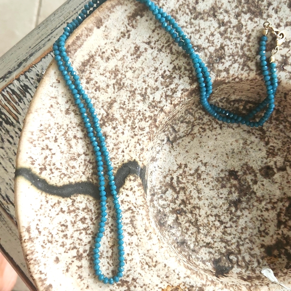 Long Crystal Necklace